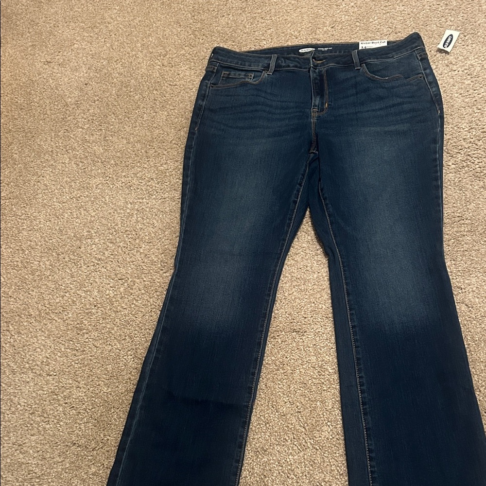 Old Navy kicker boot cut jeans NWT 14 short